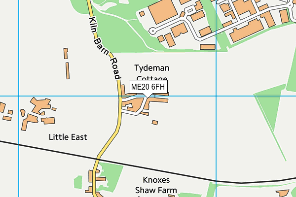 ME20 6FH map - OS VectorMap District (Ordnance Survey) ME20 6FH map - OS VectorMap District (Ordnance Survey)