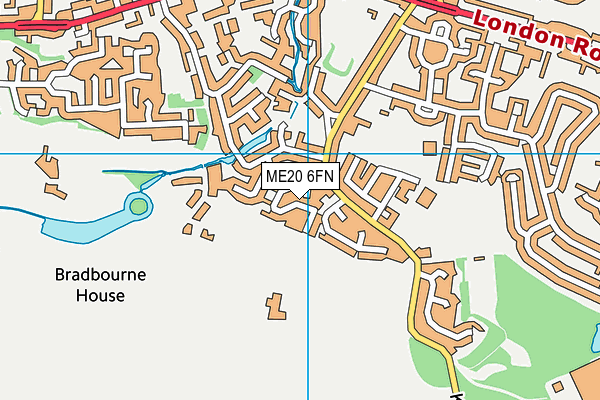 ME20 6FN map - OS VectorMap District (Ordnance Survey) ME20 6FN map - OS VectorMap District (Ordnance Survey)