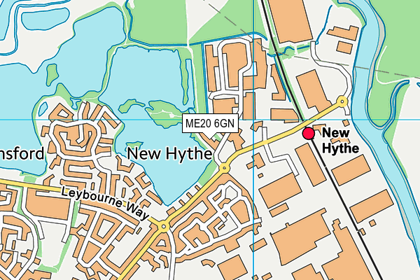 ME20 6GN map - OS VectorMap District (Ordnance Survey) ME20 6GN map - OS VectorMap District (Ordnance Survey)