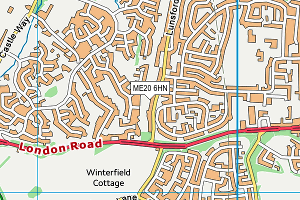 ME20 6HN map - OS VectorMap District (Ordnance Survey)
