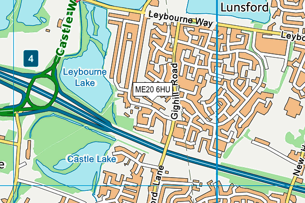 ME20 6HU map - OS VectorMap District (Ordnance Survey) ME20 6HU map - OS VectorMap District (Ordnance Survey)