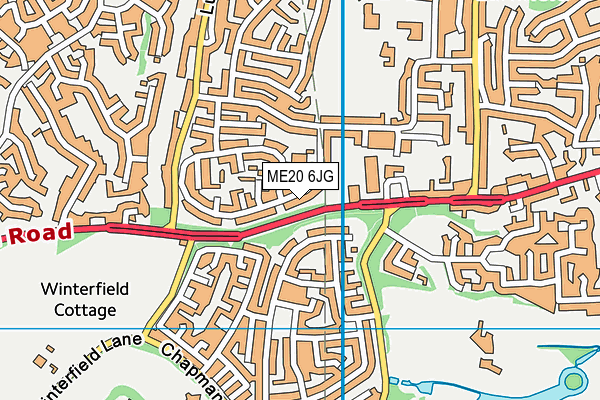 ME20 6JG map - OS VectorMap District (Ordnance Survey) ME20 6JG map - OS VectorMap District (Ordnance Survey)