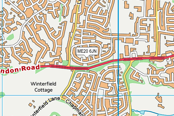 ME20 6JN map - OS VectorMap District (Ordnance Survey) ME20 6JN map - OS VectorMap District (Ordnance Survey)