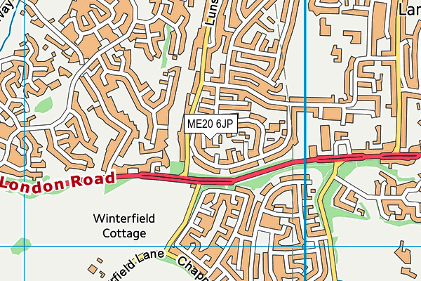 ME20 6JP map - OS VectorMap District (Ordnance Survey) ME20 6JP map - OS VectorMap District (Ordnance Survey)