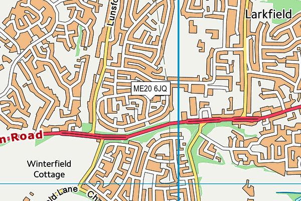 ME20 6JQ map - OS VectorMap District (Ordnance Survey) ME20 6JQ map - OS VectorMap District (Ordnance Survey)