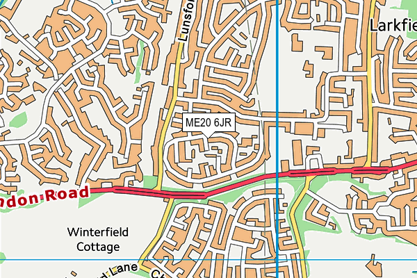 ME20 6JR map - OS VectorMap District (Ordnance Survey) ME20 6JR map - OS VectorMap District (Ordnance Survey)