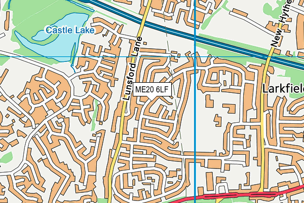 ME20 6LF map - OS VectorMap District (Ordnance Survey) ME20 6LF map - OS VectorMap District (Ordnance Survey)