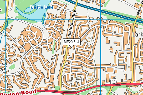ME20 6LJ map - OS VectorMap District (Ordnance Survey) ME20 6LJ map - OS VectorMap District (Ordnance Survey)