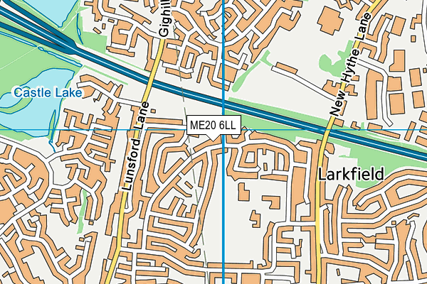 ME20 6LL map - OS VectorMap District (Ordnance Survey) ME20 6LL map - OS VectorMap District (Ordnance Survey)