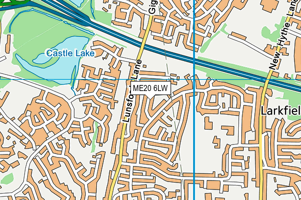 ME20 6LW map - OS VectorMap District (Ordnance Survey) ME20 6LW map - OS VectorMap District (Ordnance Survey)