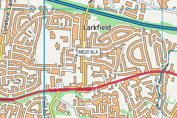 ME20 6LX map - OS VectorMap District (Ordnance Survey) ME20 6LX map - OS VectorMap District (Ordnance Survey)