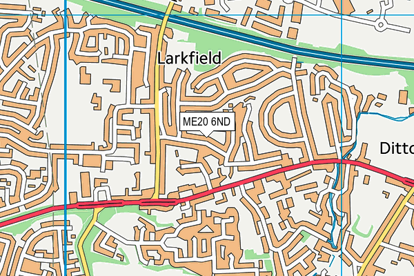ME20 6ND map - OS VectorMap District (Ordnance Survey) ME20 6ND map - OS VectorMap District (Ordnance Survey)