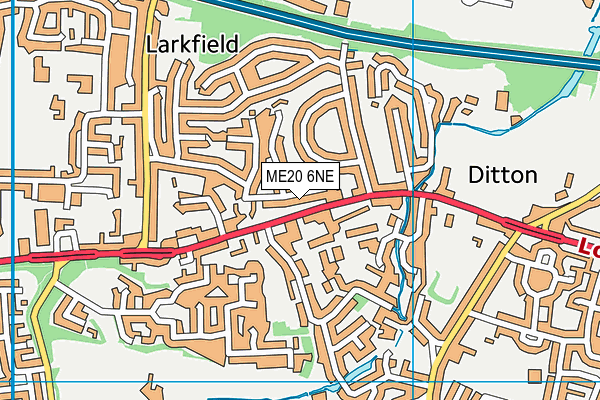 ME20 6NE map - OS VectorMap District (Ordnance Survey) ME20 6NE map - OS VectorMap District (Ordnance Survey)