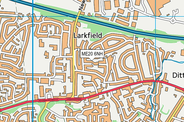 ME20 6NH map - OS VectorMap District (Ordnance Survey) ME20 6NH map - OS VectorMap District (Ordnance Survey)