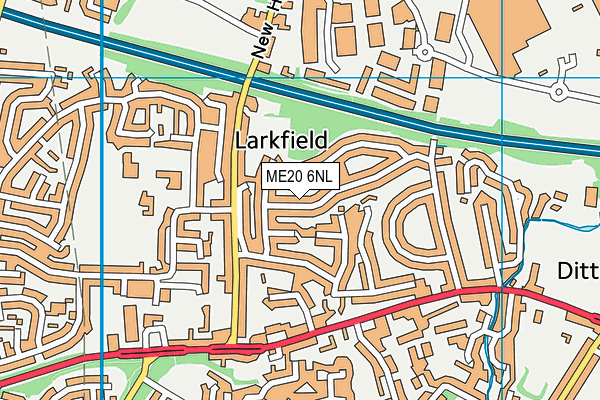 ME20 6NL map - OS VectorMap District (Ordnance Survey) ME20 6NL map - OS VectorMap District (Ordnance Survey)