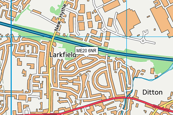 ME20 6NR map - OS VectorMap District (Ordnance Survey)