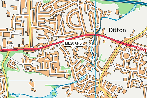 ME20 6PB map - OS VectorMap District (Ordnance Survey) ME20 6PB map - OS VectorMap District (Ordnance Survey)