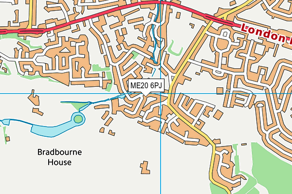 ME20 6PJ map - OS VectorMap District (Ordnance Survey) ME20 6PJ map - OS VectorMap District (Ordnance Survey)