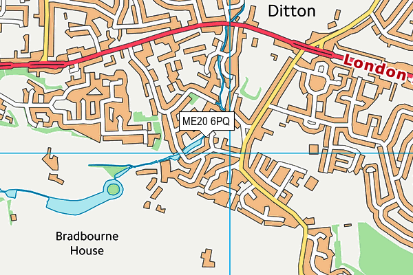ME20 6PQ map - OS VectorMap District (Ordnance Survey) ME20 6PQ map - OS VectorMap District (Ordnance Survey)