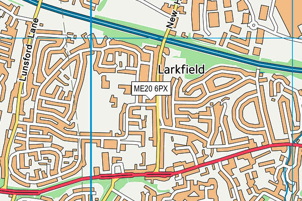 ME20 6PX map - OS VectorMap District (Ordnance Survey) ME20 6PX map - OS VectorMap District (Ordnance Survey)