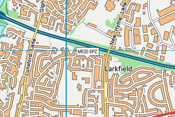 ME20 6PZ map - OS VectorMap District (Ordnance Survey) ME20 6PZ map - OS VectorMap District (Ordnance Survey)