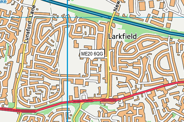ME20 6QG map - OS VectorMap District (Ordnance Survey) ME20 6QG map - OS VectorMap District (Ordnance Survey)