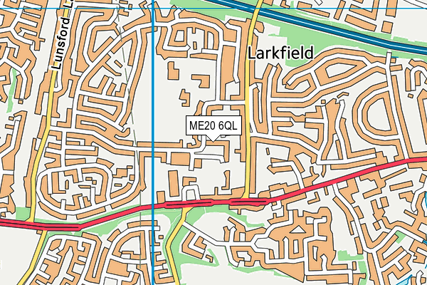 ME20 6QL map - OS VectorMap District (Ordnance Survey) ME20 6QL map - OS VectorMap District (Ordnance Survey)