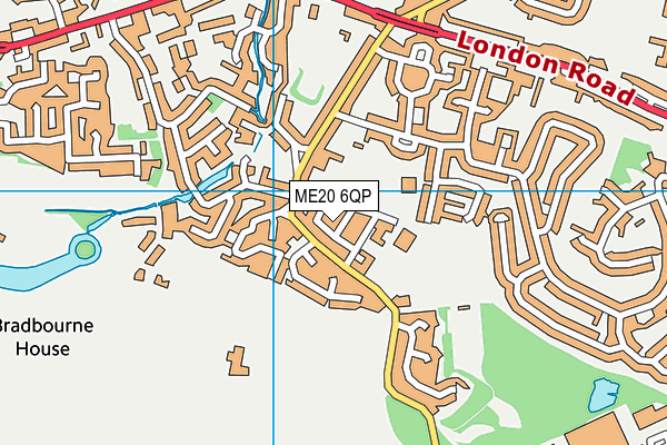 ME20 6QP map - OS VectorMap District (Ordnance Survey) ME20 6QP map - OS VectorMap District (Ordnance Survey)