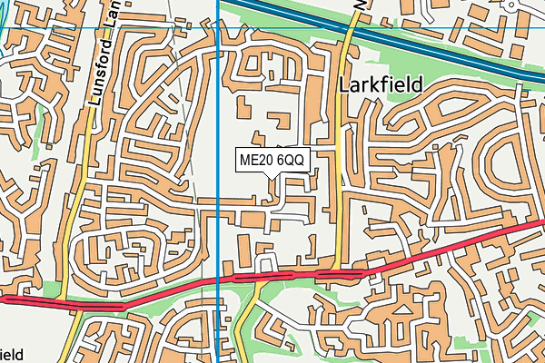 ME20 6QQ map - OS VectorMap District (Ordnance Survey)