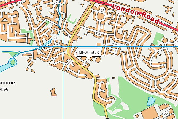 ME20 6QR map - OS VectorMap District (Ordnance Survey) ME20 6QR map - OS VectorMap District (Ordnance Survey)