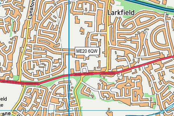 ME20 6QW map - OS VectorMap District (Ordnance Survey) ME20 6QW map - OS VectorMap District (Ordnance Survey)