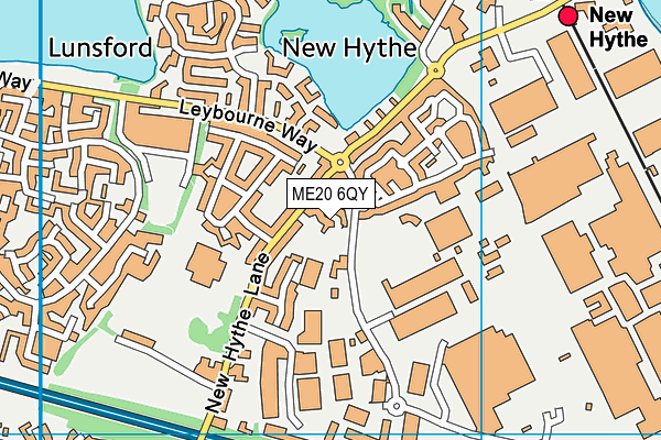 ME20 6QY map - OS VectorMap District (Ordnance Survey) ME20 6QY map - OS VectorMap District (Ordnance Survey)