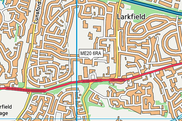 ME20 6RA map - OS VectorMap District (Ordnance Survey) ME20 6RA map - OS VectorMap District (Ordnance Survey)