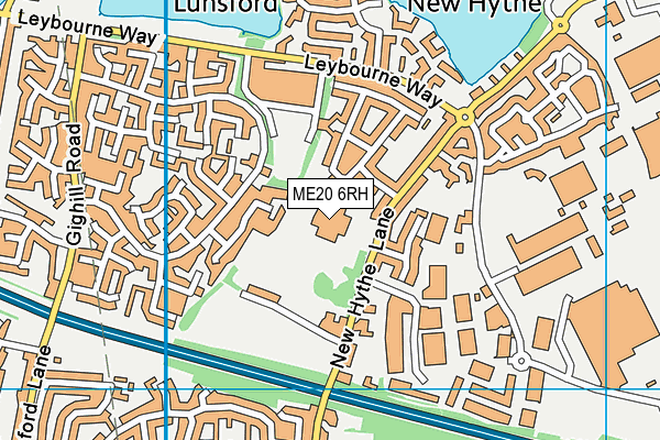 ME20 6RH map - OS VectorMap District (Ordnance Survey) ME20 6RH map - OS VectorMap District (Ordnance Survey)