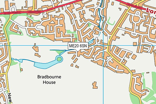 ME20 6SN map - OS VectorMap District (Ordnance Survey) ME20 6SN map - OS VectorMap District (Ordnance Survey)