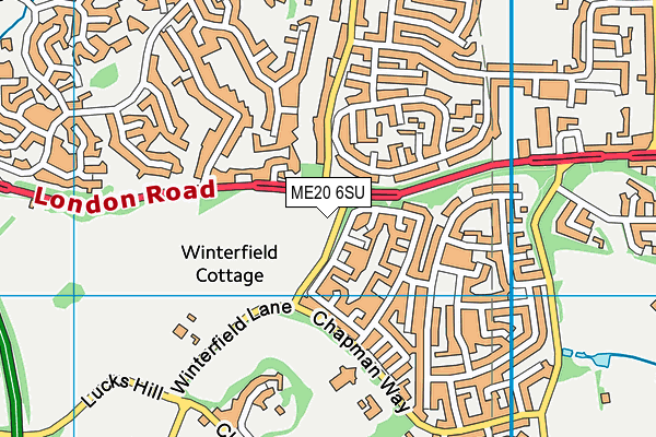 ME20 6SU map - OS VectorMap District (Ordnance Survey) ME20 6SU map - OS VectorMap District (Ordnance Survey)