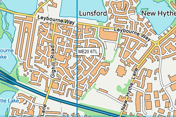 ME20 6TL map - OS VectorMap District (Ordnance Survey) ME20 6TL map - OS VectorMap District (Ordnance Survey)