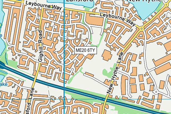 ME20 6TY map - OS VectorMap District (Ordnance Survey) ME20 6TY map - OS VectorMap District (Ordnance Survey)