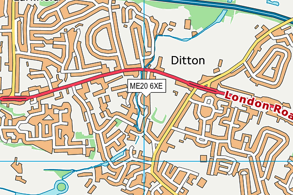 ME20 6XE map - OS VectorMap District (Ordnance Survey) ME20 6XE map - OS VectorMap District (Ordnance Survey)