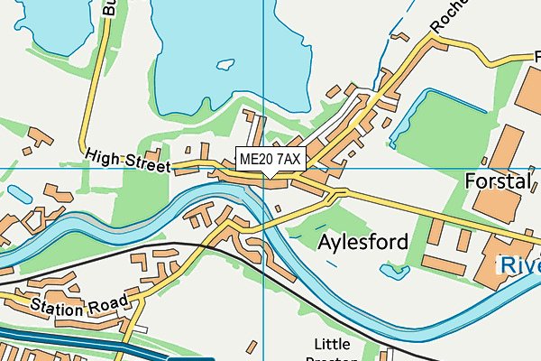 ME20 7AX map - OS VectorMap District (Ordnance Survey) ME20 7AX map - OS VectorMap District (Ordnance Survey)