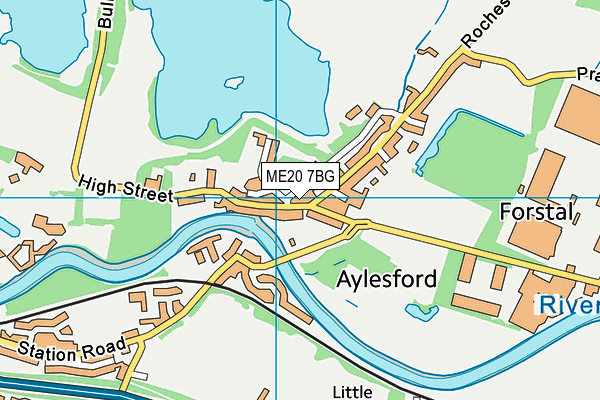 ME20 7BG map - OS VectorMap District (Ordnance Survey) ME20 7BG map - OS VectorMap District (Ordnance Survey)