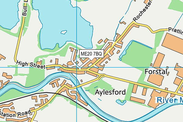 ME20 7BQ map - OS VectorMap District (Ordnance Survey) ME20 7BQ map - OS VectorMap District (Ordnance Survey)