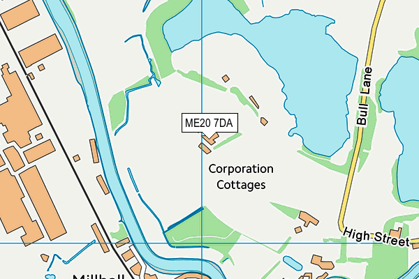 ME20 7DA map - OS VectorMap District (Ordnance Survey) ME20 7DA map - OS VectorMap District (Ordnance Survey)