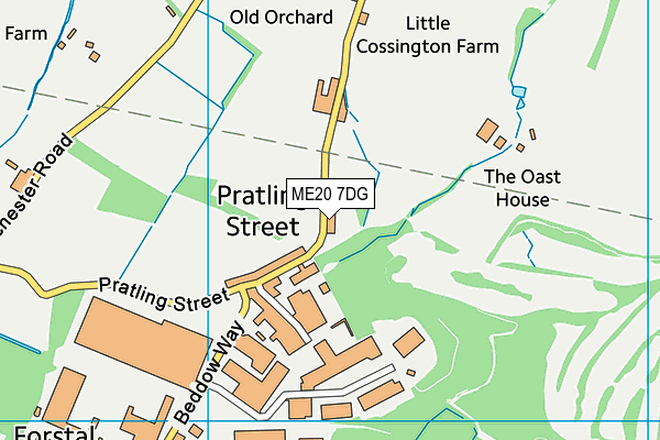 ME20 7DG map - OS VectorMap District (Ordnance Survey) ME20 7DG map - OS VectorMap District (Ordnance Survey)