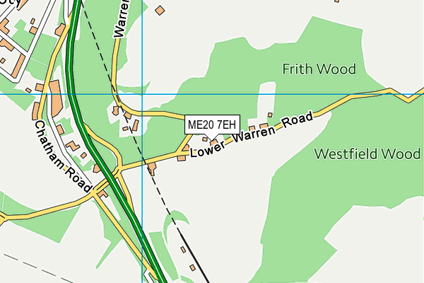 ME20 7EH map - OS VectorMap District (Ordnance Survey) ME20 7EH map - OS VectorMap District (Ordnance Survey)