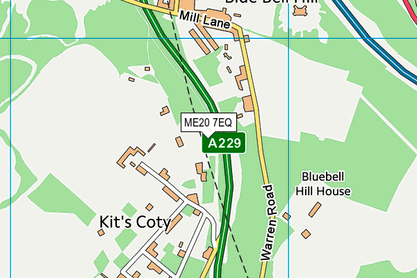 ME20 7EQ map - OS VectorMap District (Ordnance Survey) ME20 7EQ map - OS VectorMap District (Ordnance Survey)