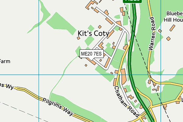 Postcode Map Me20 ME20 7ES maps, stats, and open data