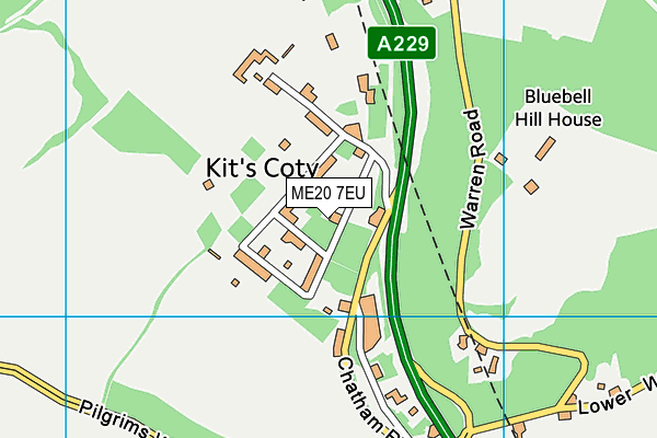 ME20 7EU map - OS VectorMap District (Ordnance Survey) ME20 7EU map - OS VectorMap District (Ordnance Survey)