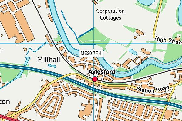 ME20 7FH map - OS VectorMap District (Ordnance Survey) ME20 7FH map - OS VectorMap District (Ordnance Survey)