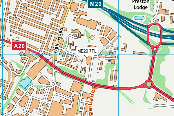 ME20 7FL map - OS VectorMap District (Ordnance Survey) ME20 7FL map - OS VectorMap District (Ordnance Survey)